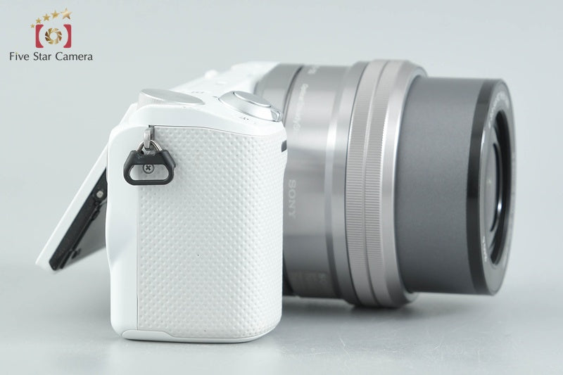 "Count 3,621" Sony α NEX-5R White 16.1 MP 16-50 Lens [Multiple Languages]