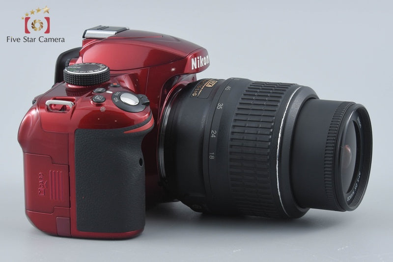 Nikon D3200 Red 24.2 MP DSLR 18-55 VR Lens