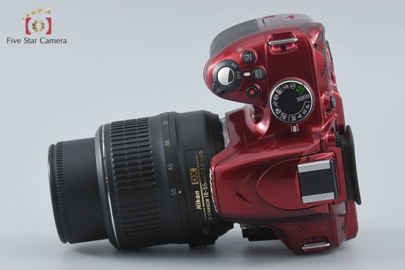 Nikon D3200 Red 24.2 MP DSLR 18-55 VR Lens