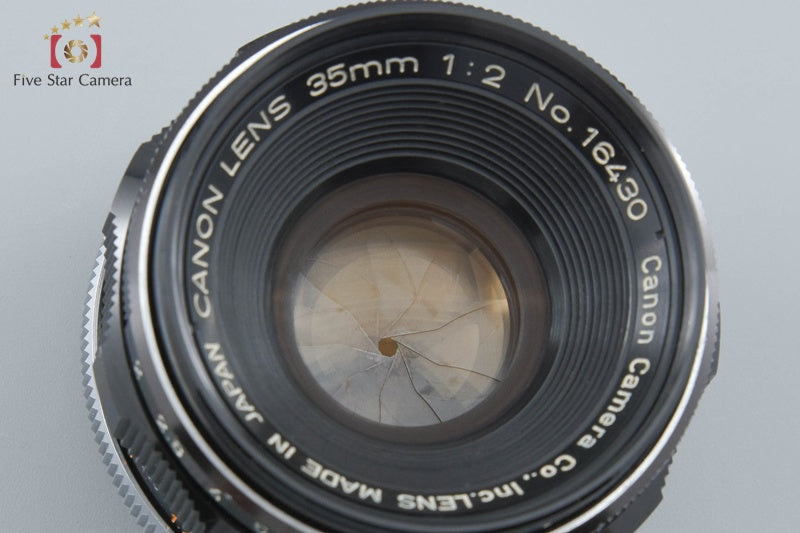 Canon 35mm f/2 L39 LTM Leica Thread Mount Lens