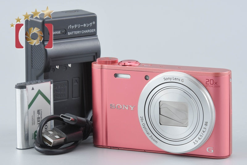 Sony Cyber-Shot DSC-WX350 Pink 18.2 MP Digital Camera [Multiple Languages]
