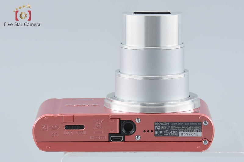 Sony Cyber-Shot DSC-WX350 Pink 18.2 MP Digital Camera [Multiple Languages]