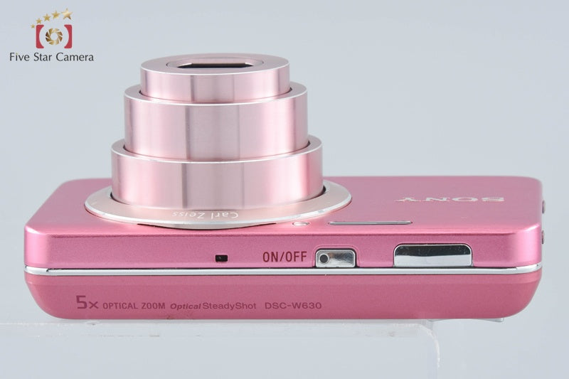 Sony Cyber-Shot DSC-W630 Pink 16.1 MP Digital Camera [Japanese Language Only]