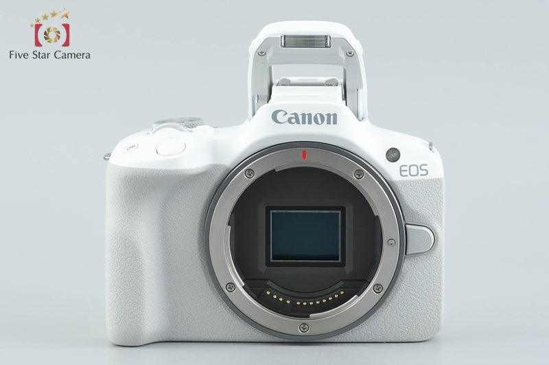 Canon EOS R50 White 24.2 MP Digital Mirrorless Camera RF-S 18-45 IS STM Lens