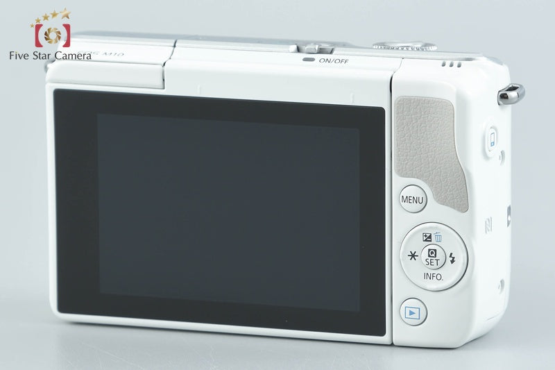 Canon EOS M10 White 18.0 MP Digital Mirrorless Camera 15-45 55-200 Lenses w/ Box