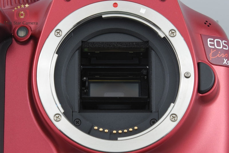 "Shutter count 25" Canon EOS Kiss X50 / Rebel T3 / 1100D Red 12.2 MP 18-55 Lens
