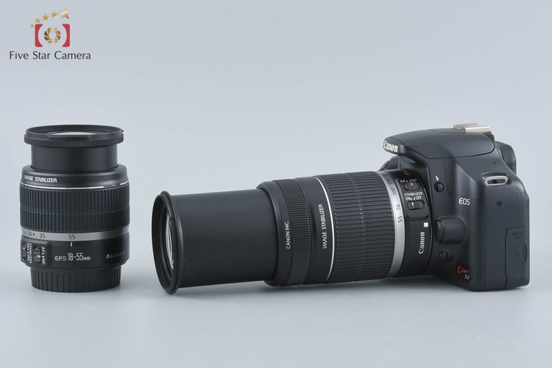 "Count 4,571" Canon EOS Kiss X2 / Rebel XSi / 450D 12.2 MP 18-55 55-250 Lenses