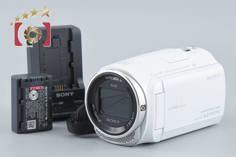 Sony Handycam HDR-CX670 White Digital HD Camcorder [Multiple Languages]