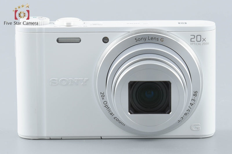 Sony Cyber-Shot DSC-WX350 White 18.2 MP Digital Camera [Multiple Languages]