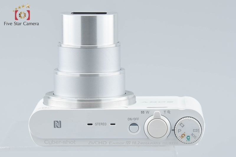 Sony Cyber-Shot DSC-WX350 White 18.2 MP Digital Camera [Multiple Languages]