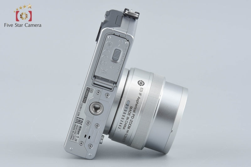 "Shutter count 227" Nikon 1 J4 Silver 18.4 MP Digital Camera 10-30 Lens w/ Box
