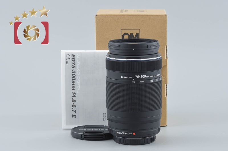OM SYSTEM Olympus M.ZUIKO DIGITAL ED 75-300mm f/4.8-6.7 II Black w/ Box