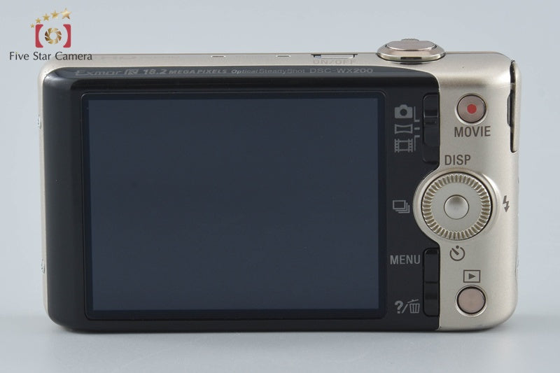 Sony Cyber-Shot DSC-WX200 Gold 18.2 MP Digital Camera [Japanese Language Only]
