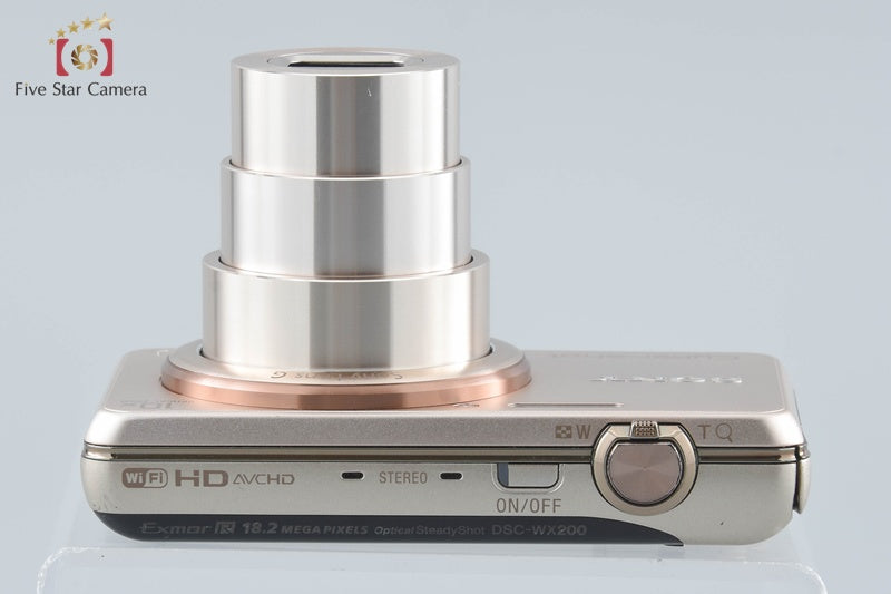 Sony Cyber-Shot DSC-WX200 Gold 18.2 MP Digital Camera [Japanese Language Only]