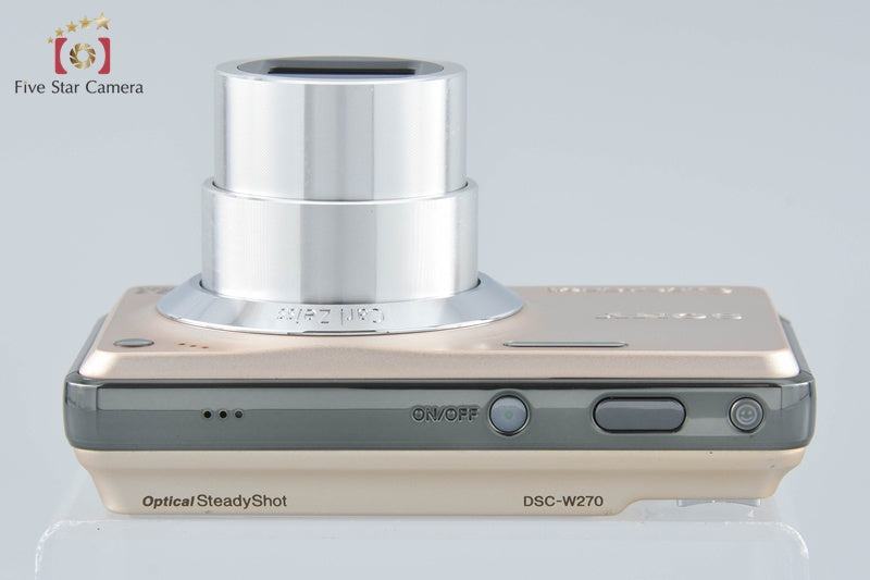 SONY Cyber-shot DSC-W270 Gold 12.1 MP Digital Camera [Japanese Language Only]