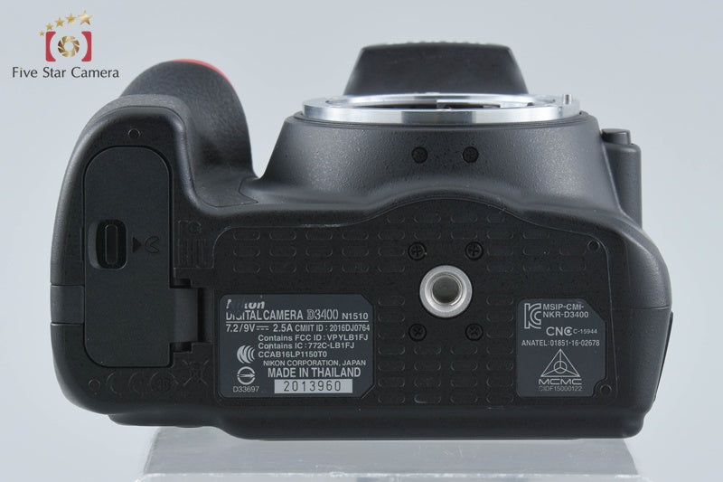 "Shutter count 832" Nikon D3400 Black 24.2 MP DSLR Camera Body