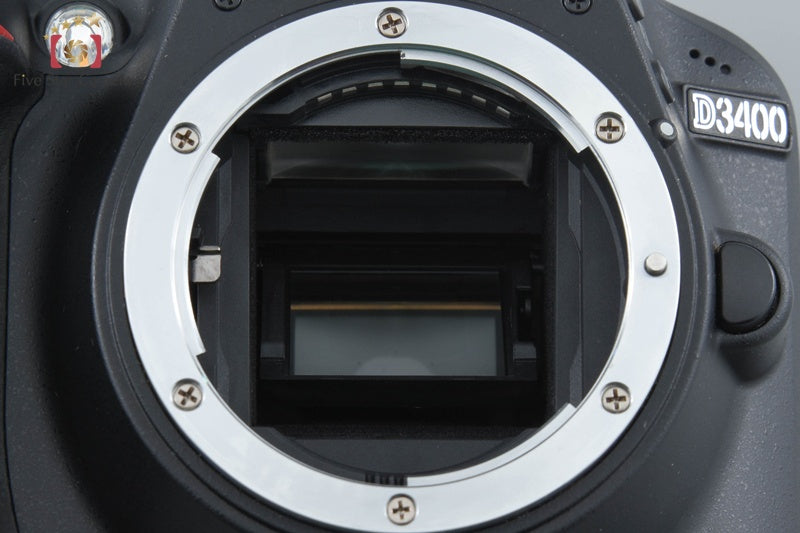 "Shutter count 832" Nikon D3400 Black 24.2 MP DSLR Camera Body