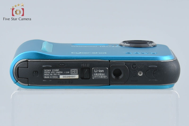 Sony Cyber-Shot DSC-TF1 Blue 16.1 MP Digital Camera [Japanese Language Only]
