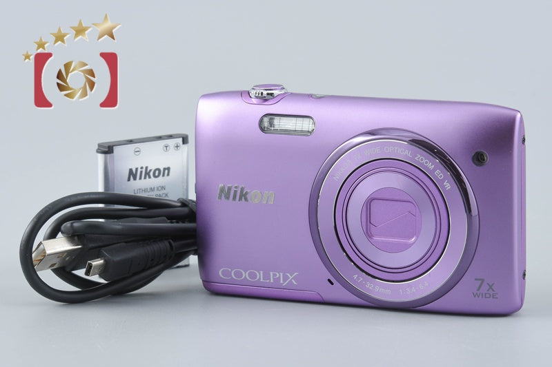 Nikon COOLPIX S3500 Orchid Purple 20.0 MP Digital Camera