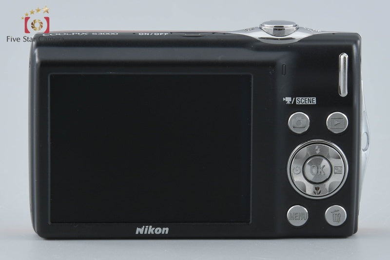 Nikon COOLPIX S3000 Fine Orange 12.0 MP Digital Camera