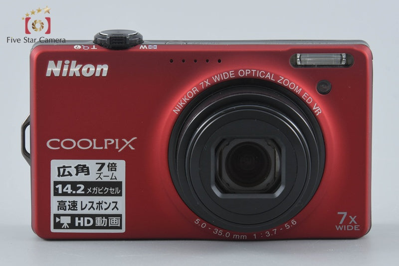 Nikon COOLPIX S6000 Flash Red 14.2 MP Digital Camera