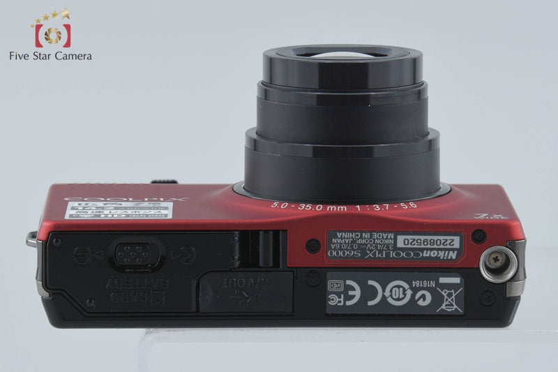 Nikon COOLPIX S6000 Flash Red 14.2 MP Digital Camera