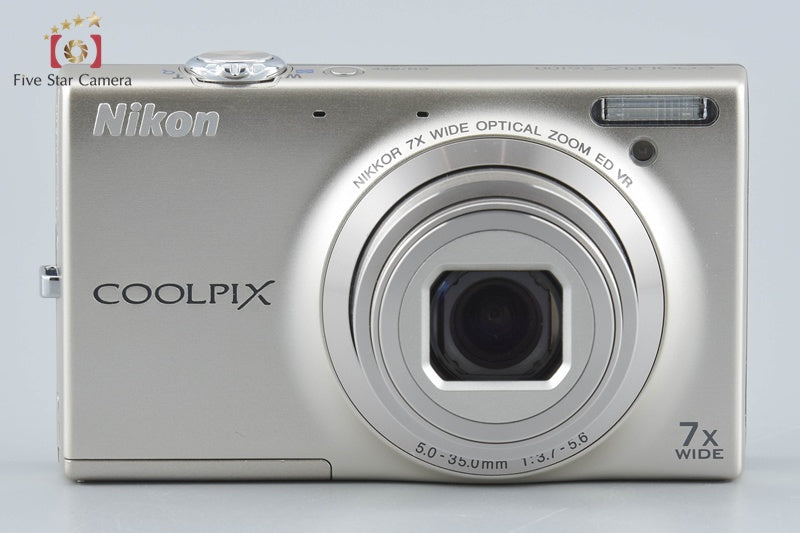 Nikon COOLPIX S6100 Champagne Silver 16.0 MP Digital Camera w/ Box