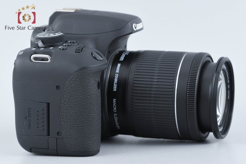 Canon EOS Kiss X8i / Rebel T6i / 750D 24.2 MP DSLR EF-S 18-55 Lens from Japan