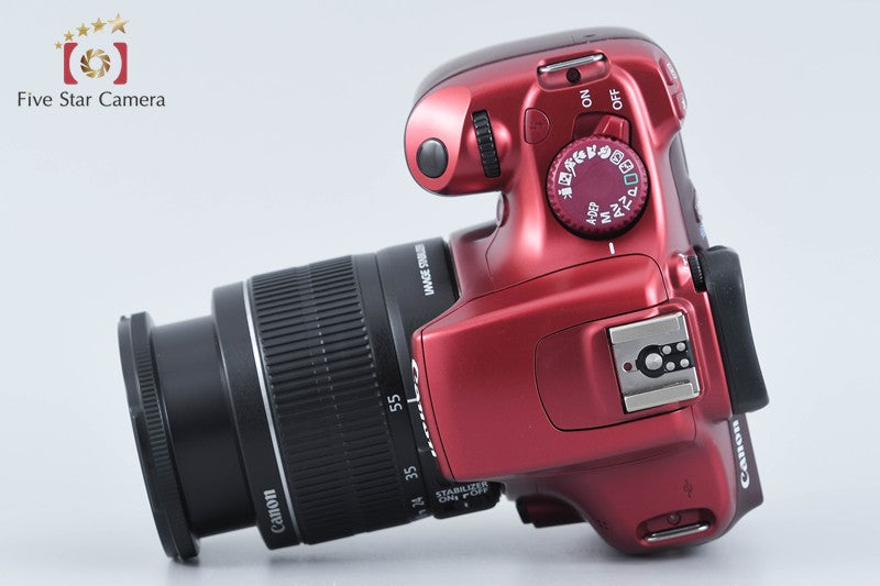 Canon EOS Kiss X50 / Rebel T3 / 1100D Red 12.2 MP 18-55 Lens from Japan