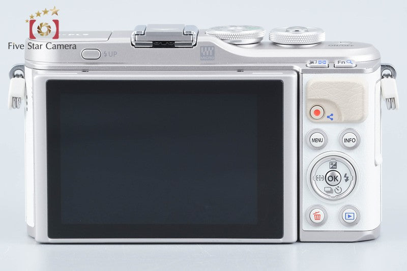"Count 1,032" Olympus PEN E-PL9 White 16.1 MP 14-42 40-150 Lenses from Japan