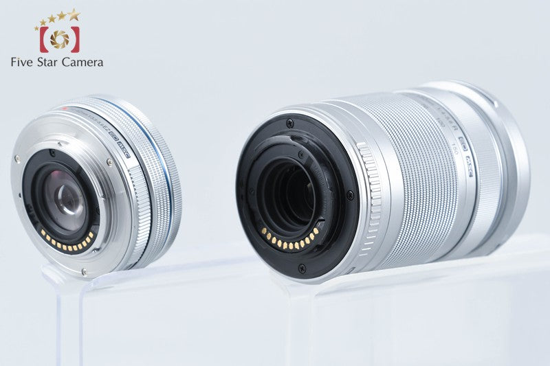 "Count 1,032" Olympus PEN E-PL9 White 16.1 MP 14-42 40-150 Lenses from Japan