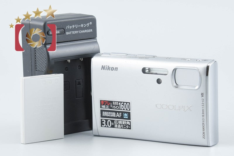 Nikon COOLPIX S50 Gloss Silver 7.2 MP Digital Camera from Japan