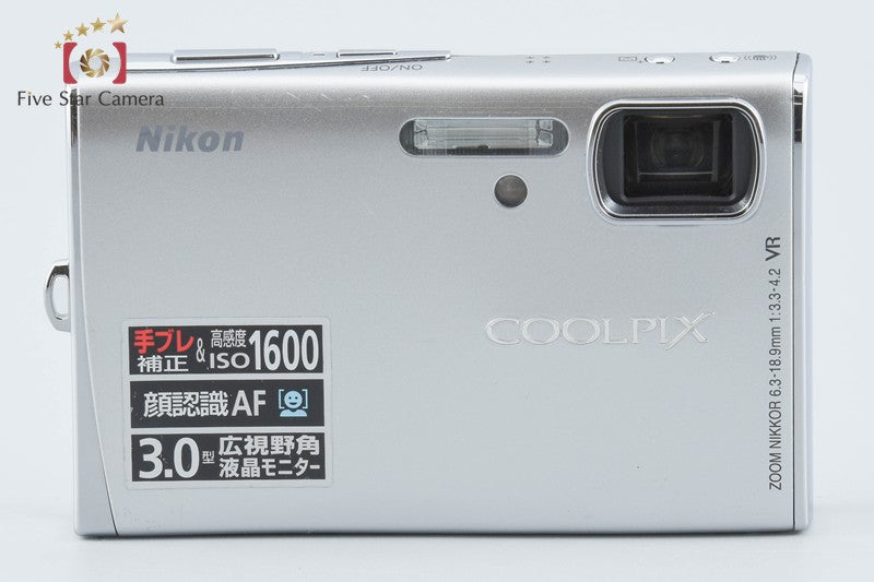 Nikon COOLPIX S50 Gloss Silver 7.2 MP Digital Camera from Japan