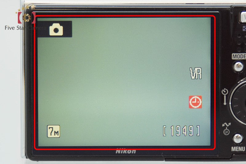 Nikon COOLPIX S50 Gloss Silver 7.2 MP Digital Camera from Japan