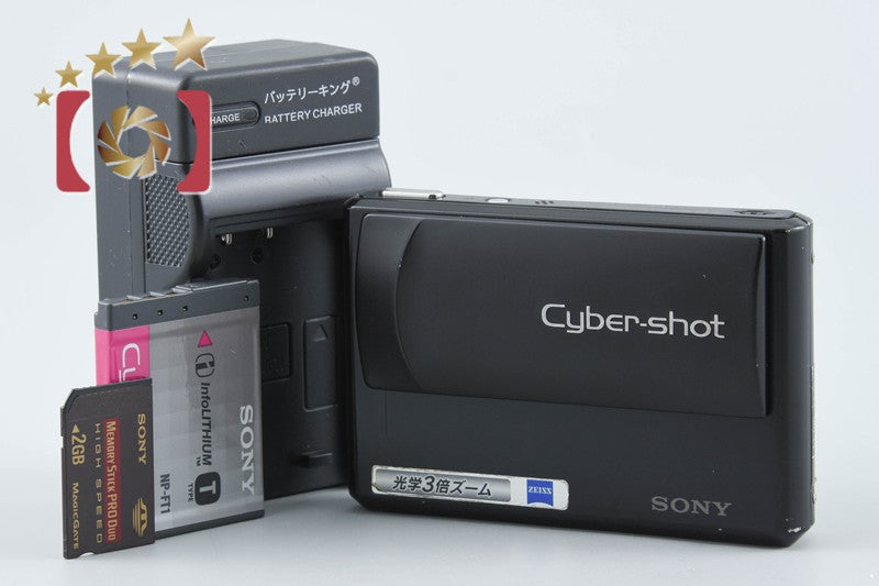 Sony Cyber-Shot DSC-T1 Black 5.0 MP Digital Camera from Japan