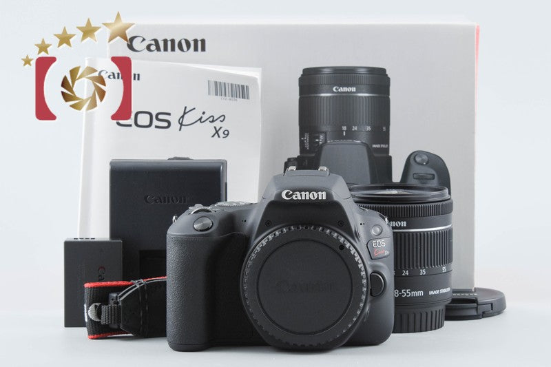 Canon EOS Kiss X9 / Rebel SL2 / 200D Black 24.2 MP 18-55 Lens w/ Box from Japan