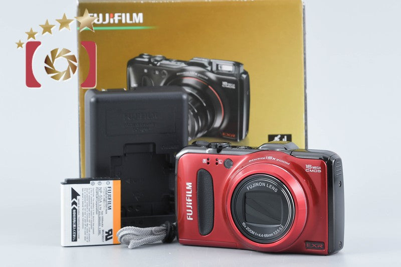 Fujifilm FinePix F550EXR Red 16.0 MP Digital Camera w/ Box from Japan
