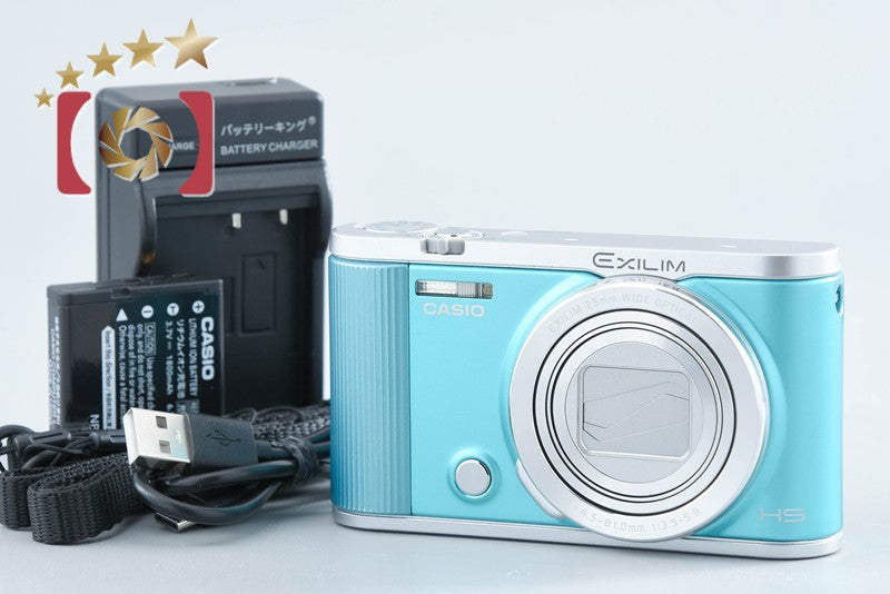 CASIO HIGH SPEED EXILIM EX-ZR1800 Blue 16.1 MP Digital Camera from Japan