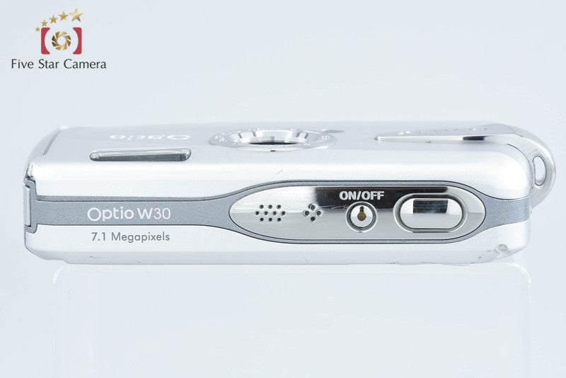 Pentax Optio W30 Silver 7.1 MP Waterproof Digital Camera from Japan