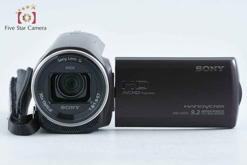 Sony Handycam HDR-CX670 Digital HD Camcorder [Multiple Languages] from Japan