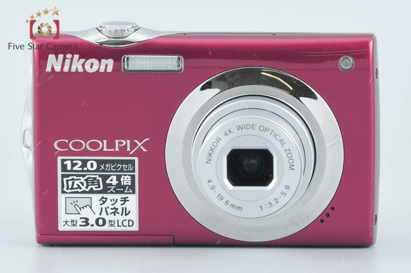 Nikon COOLPIX S4000 Ruby Red 12.0 MP Digital Camera from Japan