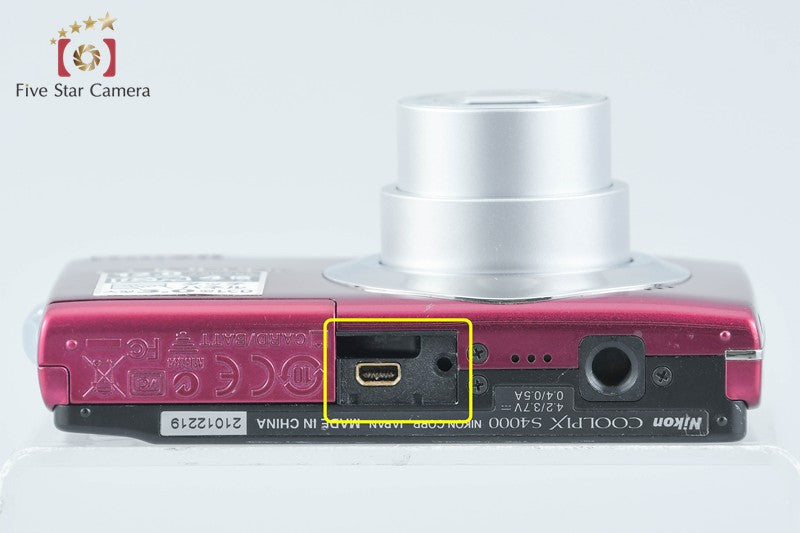 Nikon COOLPIX S4000 Ruby Red 12.0 MP Digital Camera from Japan