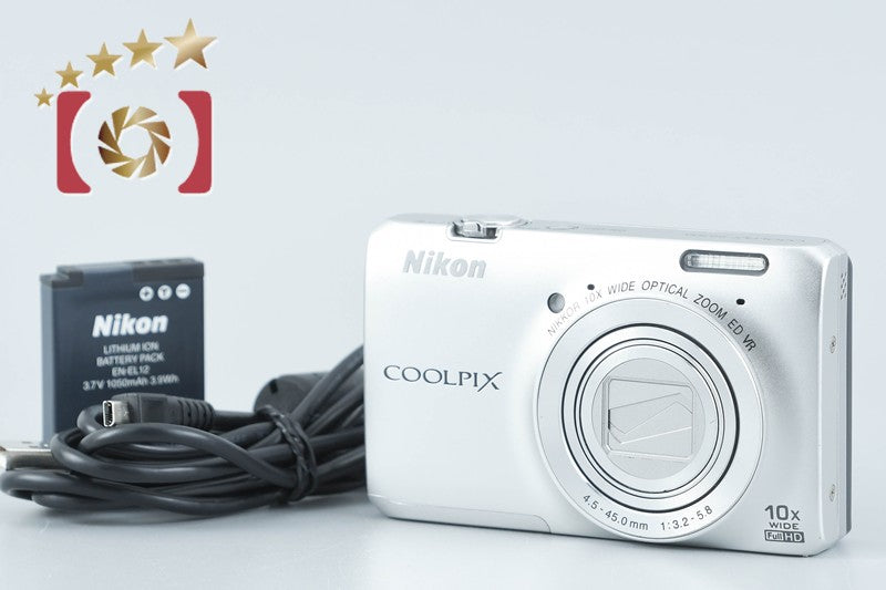 Nikon COOLPIX S6300 Crystal Silver 16.0 MP Digital Camera from Japan