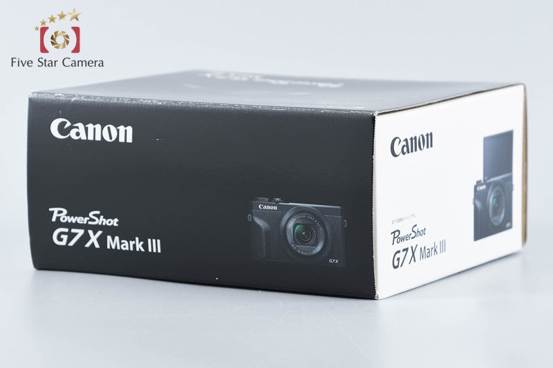 Canon Powershot G7X Mark III Black 20.1 MP Digital Camera w/ Box from Japan