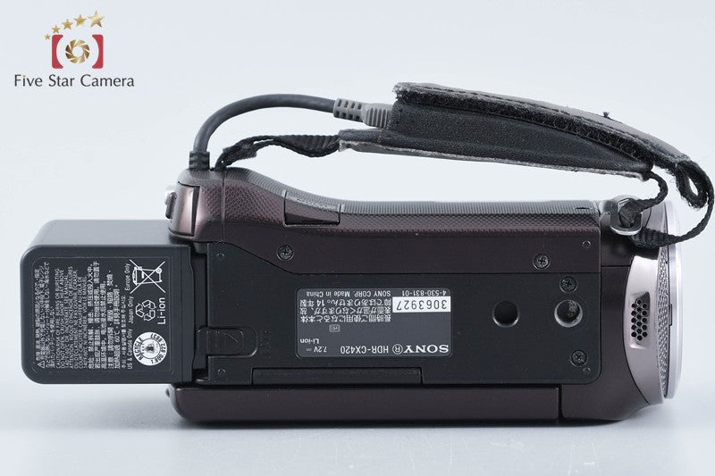 SONY Handycam HDR-CX420 Brown Video Camera [Japanese Language Only] from Japan