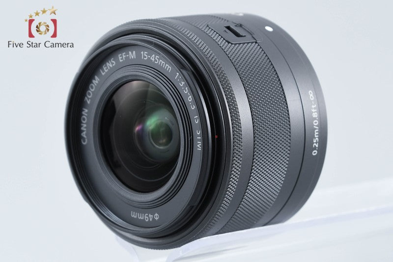 "Count 1,000" Canon EOS Kiss M2 Black 24.1 MP EF-M 15-45 IS STM Lens from Japan