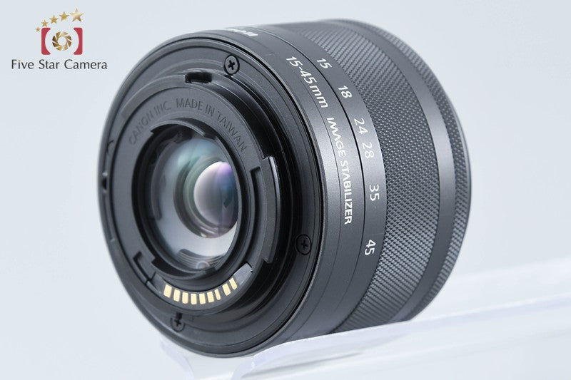 "Count 1,000" Canon EOS Kiss M2 Black 24.1 MP EF-M 15-45 IS STM Lens from Japan