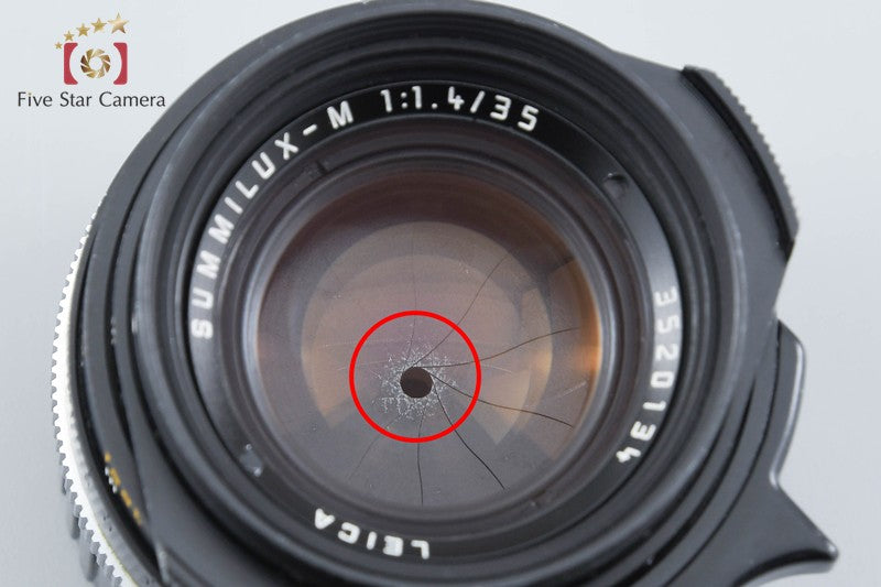 Leica SUMMILUX-M 35mm f/1.4 Black 11870 2026.09 Overhauled!! from Japan