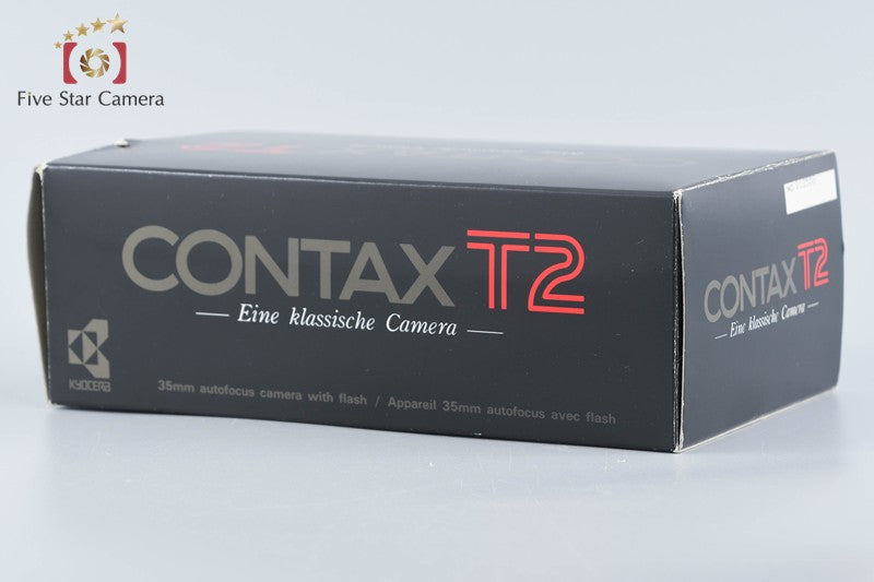 CONTAX T2 35mm Point & Shoot Film Camera w/ Box from Japan