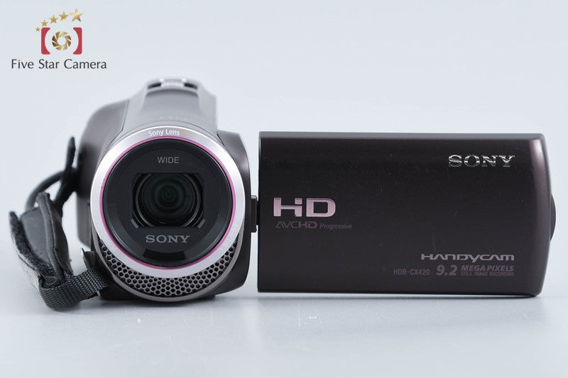 SONY Handycam HDR-CX420 Brown Video Camera [Japanese Language Only] from Japan